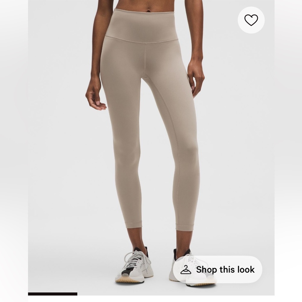 Lululemon Leggings pants warm ash grey wunder train high rise tight 25” size 6